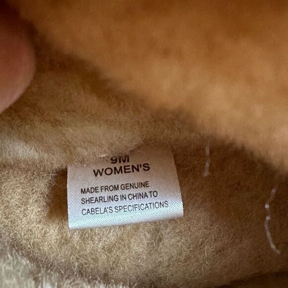 Cabela’s women’s sheepskin cocoa loungers size 9 - Picture 7 of 15